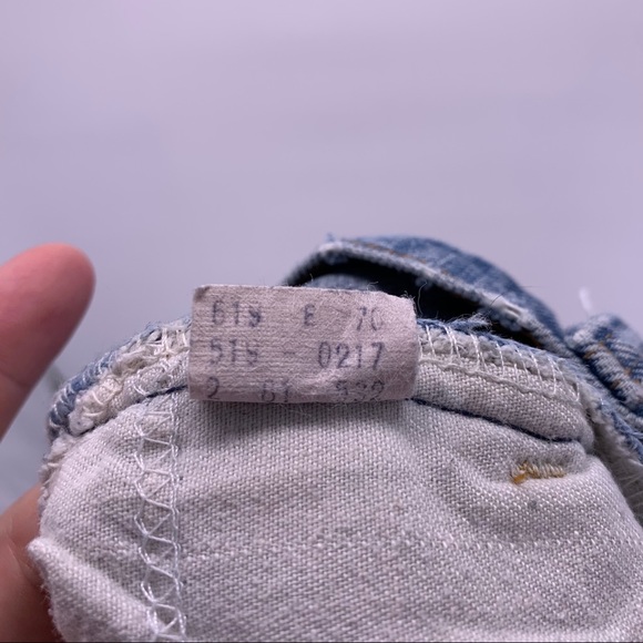 VINTAGE Levi’s Orange Tab Distressed Jean Shorts size 25 - Picture 7 of 11